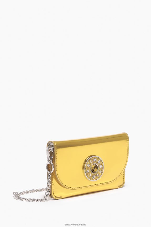 Accessories 4062VZ1051 Yellow Bimba Y Lola Patent Purse