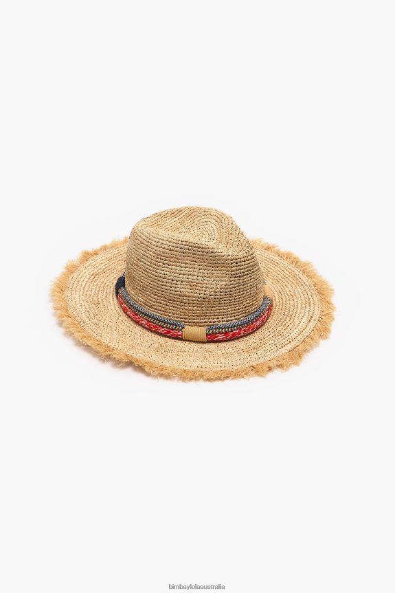 Accessories 4062VZ865 Natural Bimba Y Lola Raffia Hat