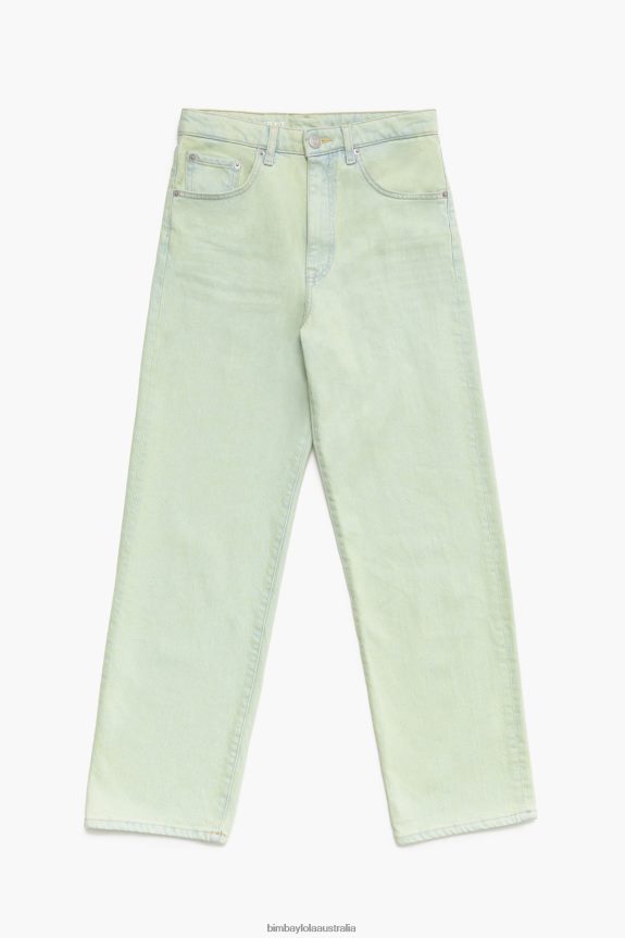 Clothing 4062VZ536 Mint Bimba Y Lola Straight Cropped - Straight Jeans