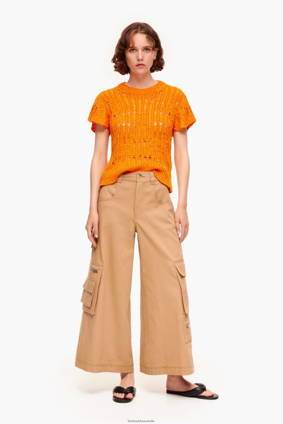 Clothing 4062VZ397 Camel Bimba Y Lola Cargo Trousers