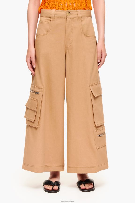 Clothing 4062VZ397 Camel Bimba Y Lola Cargo Trousers