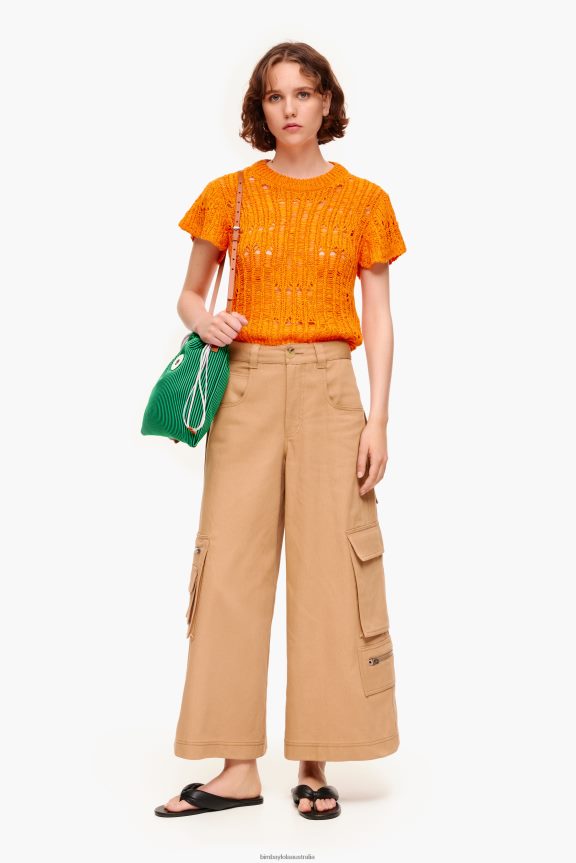 Clothing 4062VZ397 Camel Bimba Y Lola Cargo Trousers