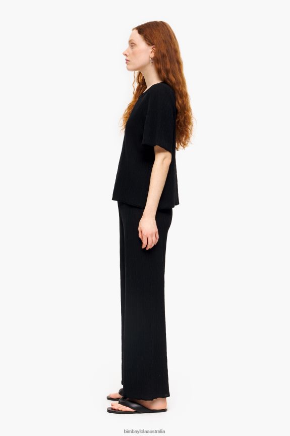 Clothing 4062VZ398 Black Bimba Y Lola Jersey-Knit Trousers