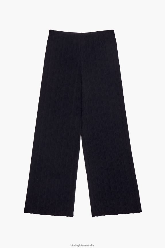 Clothing 4062VZ398 Black Bimba Y Lola Jersey-Knit Trousers