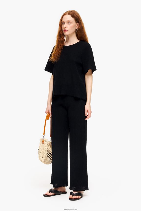 Clothing 4062VZ398 Black Bimba Y Lola Jersey-Knit Trousers