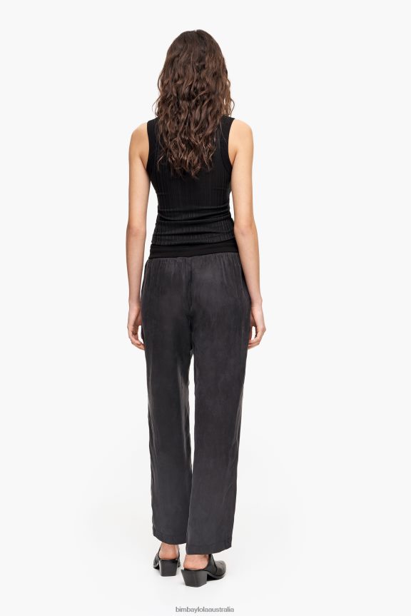 Clothing 4062VZ413 Black Bimba Y Lola Cupro Jogger Trousers