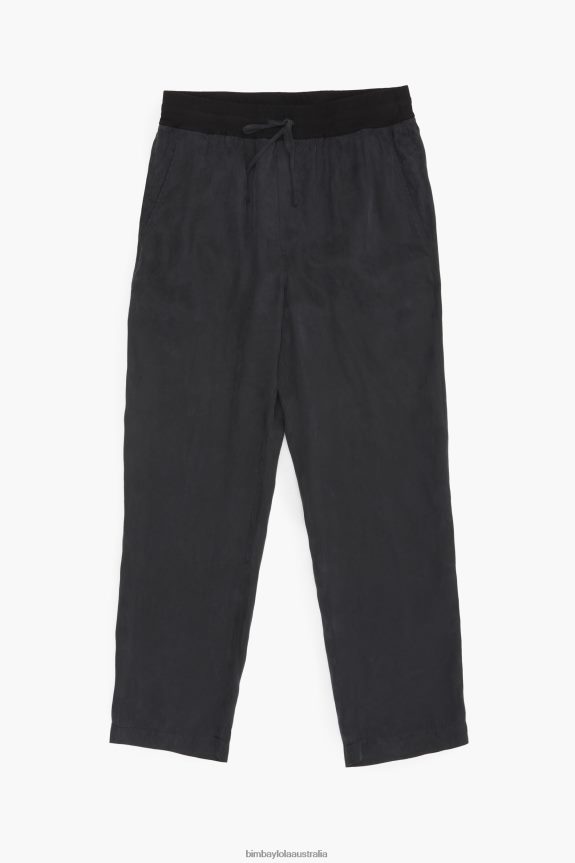 Clothing 4062VZ413 Black Bimba Y Lola Cupro Jogger Trousers