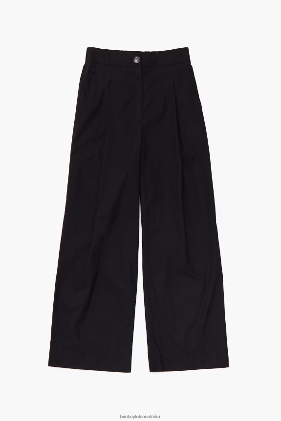 Clothing 4062VZ416 Black Bimba Y Lola Poplin Trousers