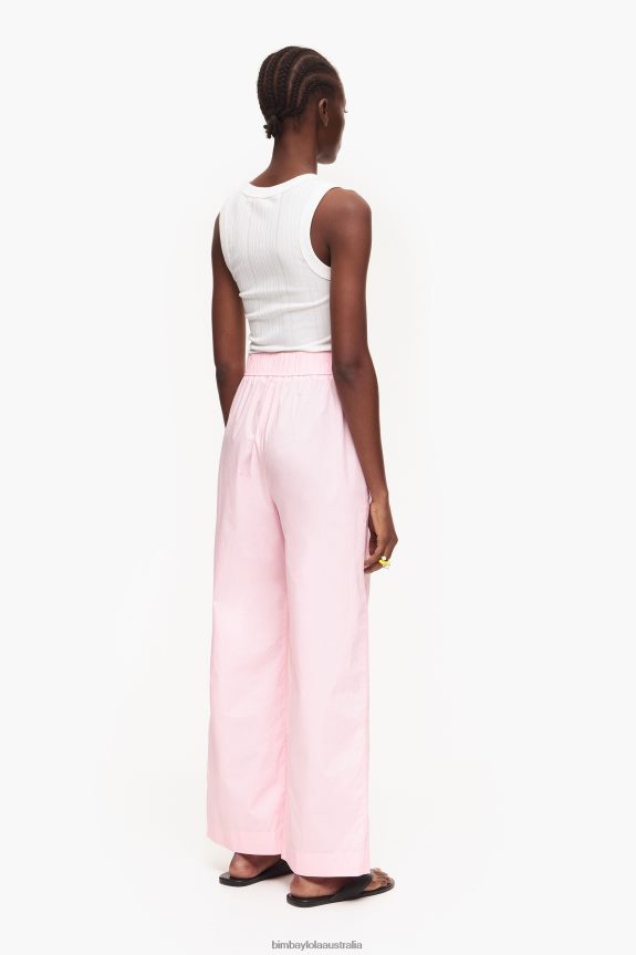 Clothing 4062VZ417 Pink Bimba Y Lola Light Poplin Trousers