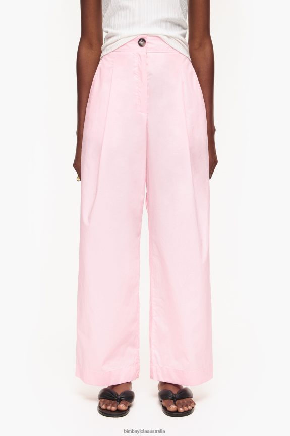 Clothing 4062VZ417 Pink Bimba Y Lola Light Poplin Trousers