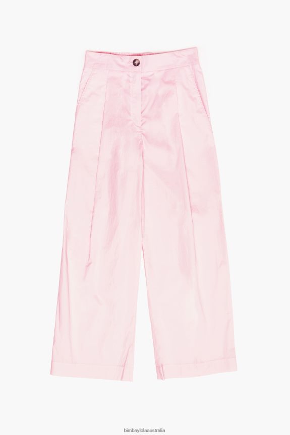 Clothing 4062VZ417 Pink Bimba Y Lola Light Poplin Trousers