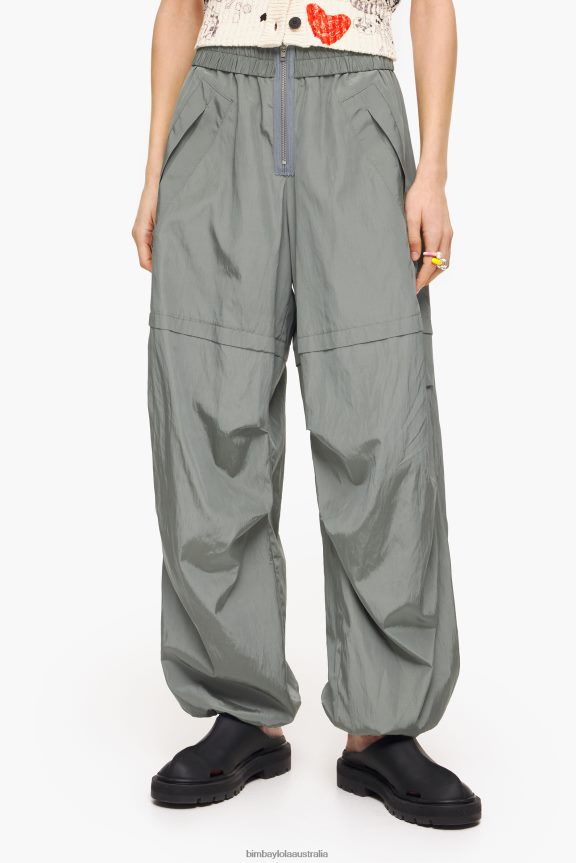 Clothing 4062VZ420 Gray Bimba Y Lola Parachute Trousers