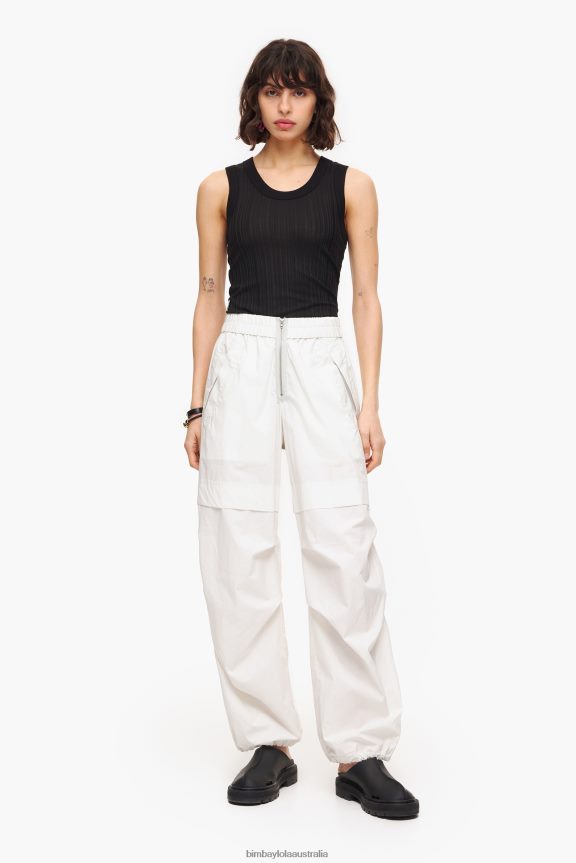 Clothing 4062VZ421 Gray Bimba Y Lola Light Parachute Trousers