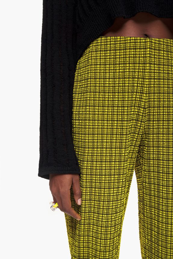 Clothing 4062VZ435 Yellow Bimba Y Lola Gingham Trousers