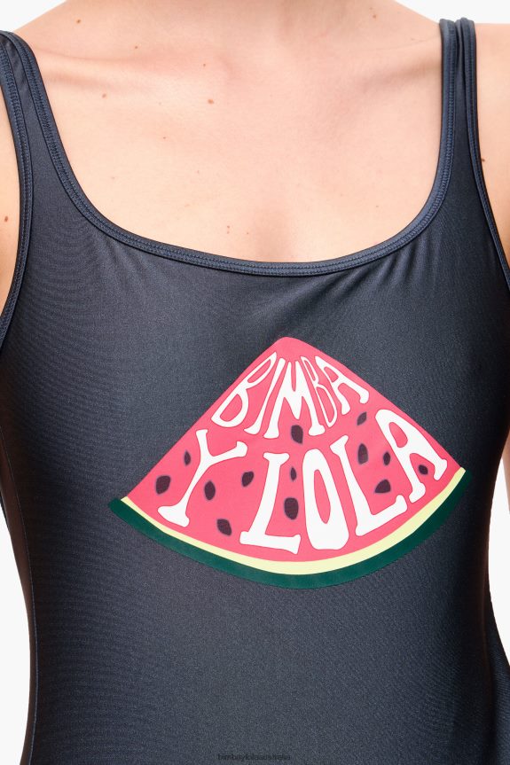 Clothing 4062VZ885 Anthracite Bimba Y Lola Watermelon Logo Swimsuit