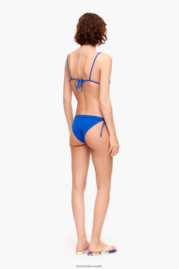 Clothing 4062VZ887 Blue Bimba Y Lola Textured Triangle Bikini