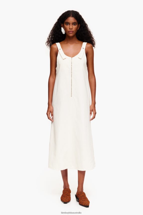 Clothing 4062VZ180 Off-White Bimba Y Lola Denim Dress