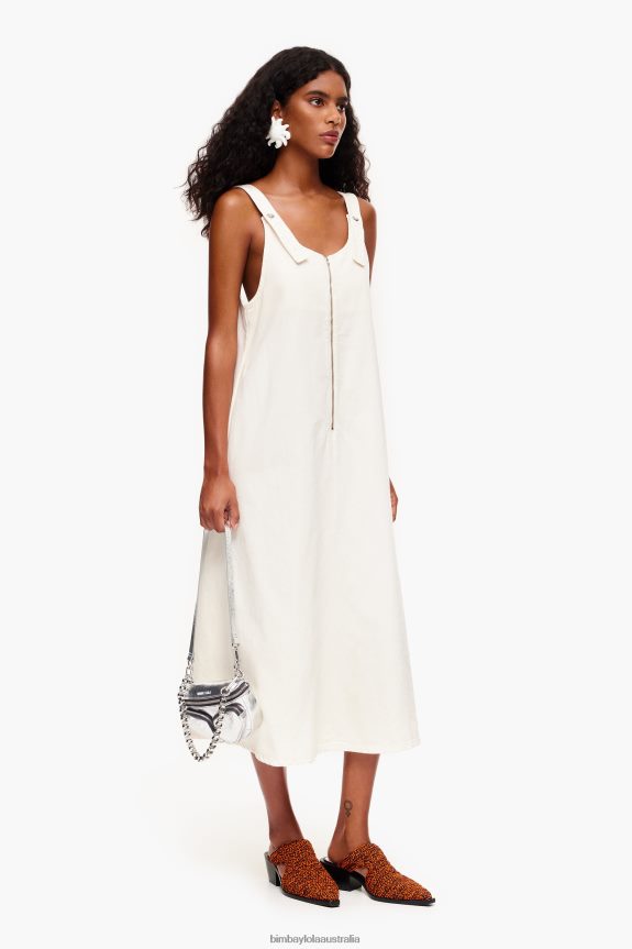 Clothing 4062VZ180 Off-White Bimba Y Lola Denim Dress