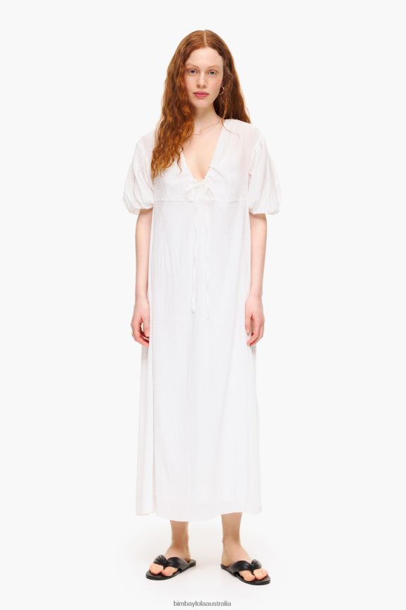 Clothing 4062VZ183 White Bimba Y Lola Long Dress