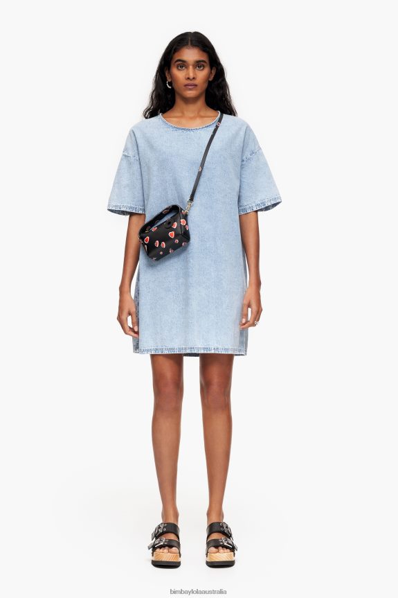 Clothing 4062VZ225 Blue Bimba Y Lola Denim Mini Dress