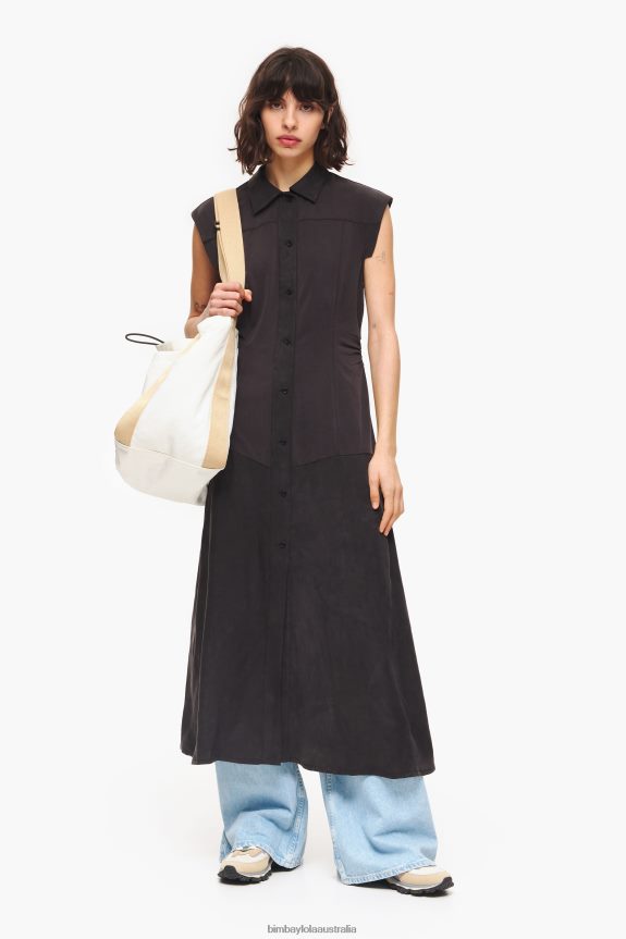 Clothing 4062VZ227 Black Bimba Y Lola Long Dress