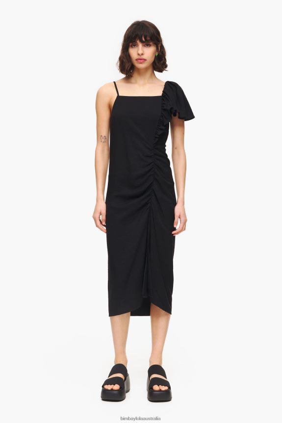 Clothing 4062VZ239 Black Bimba Y Lola Midi Dress