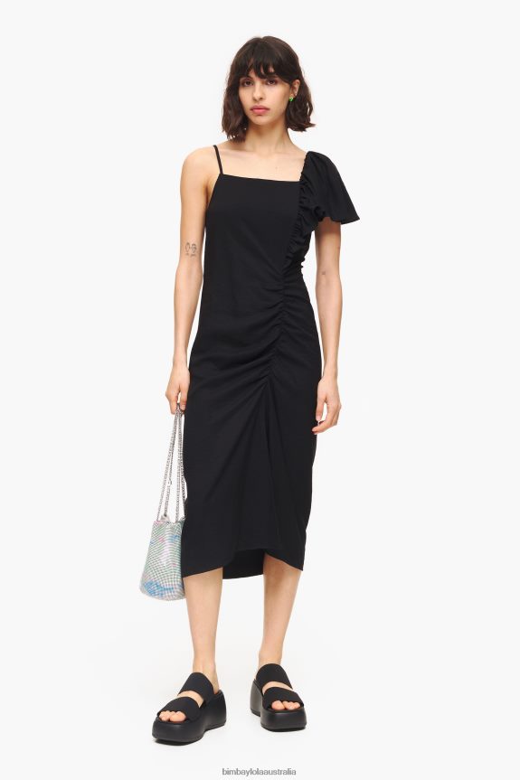 Clothing 4062VZ239 Black Bimba Y Lola Midi Dress