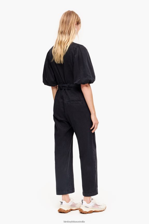 Clothing 4062VZ178 Black Bimba Y Lola Denim Jumpsuit