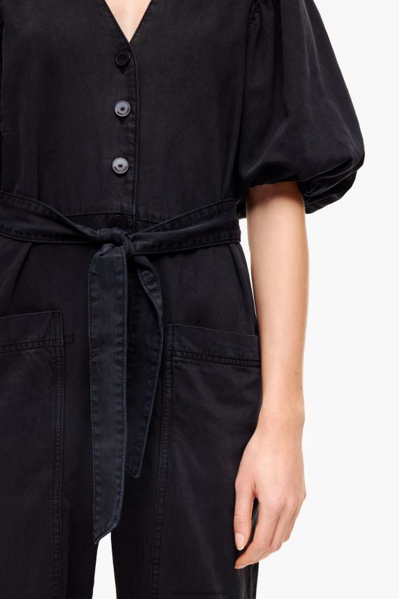 Clothing 4062VZ178 Black Bimba Y Lola Denim Jumpsuit