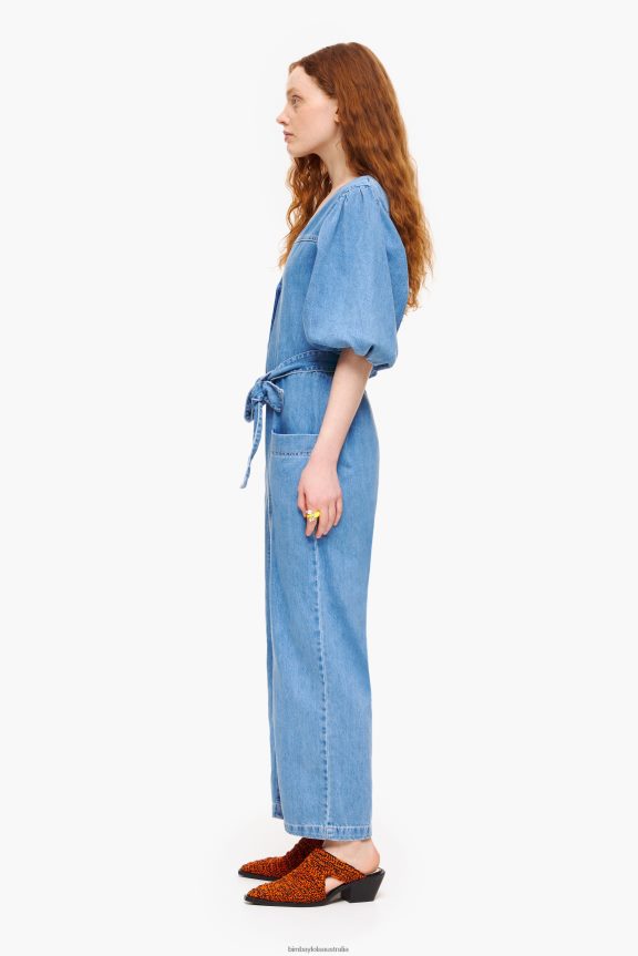 Clothing 4062VZ179 Blue Bimba Y Lola Light Denim Jumpsuit