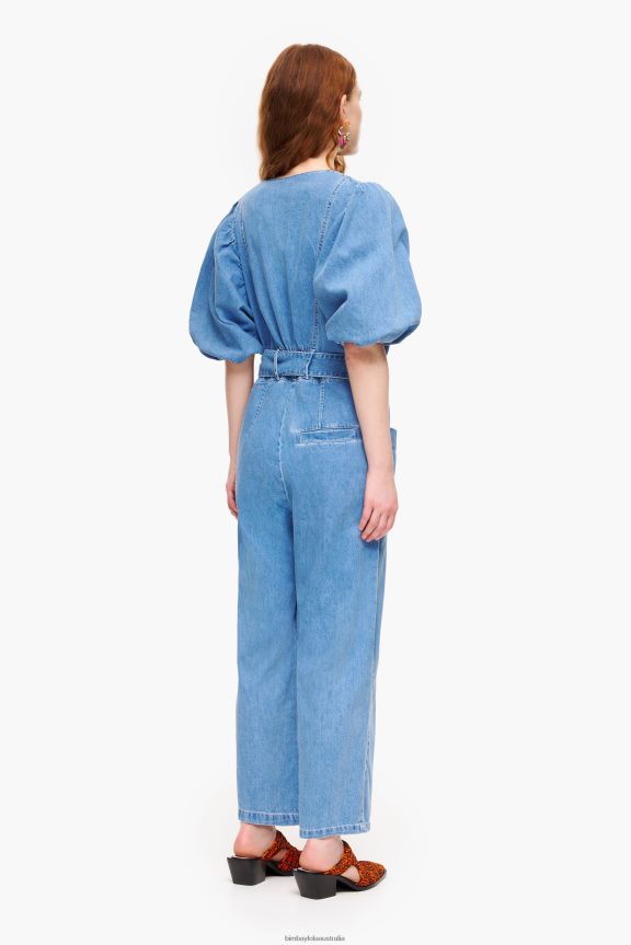 Clothing 4062VZ179 Blue Bimba Y Lola Light Denim Jumpsuit