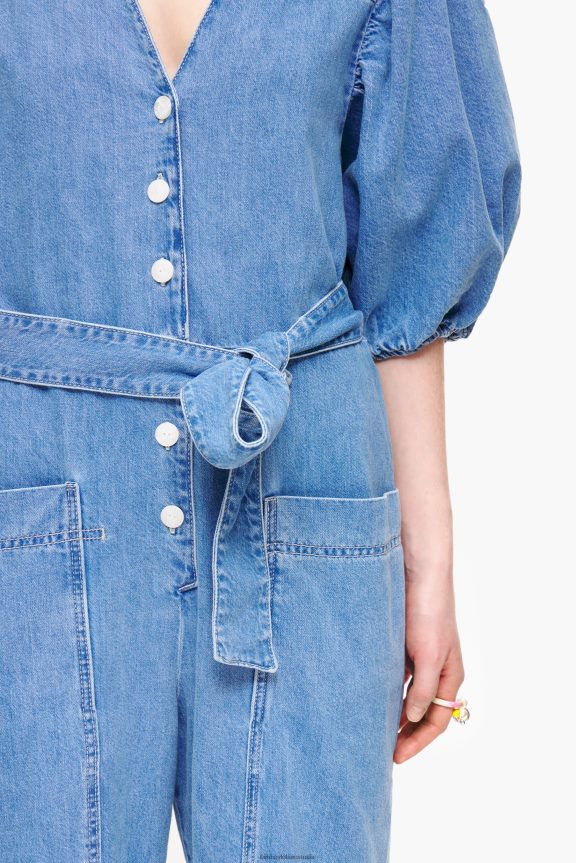 Clothing 4062VZ179 Blue Bimba Y Lola Light Denim Jumpsuit