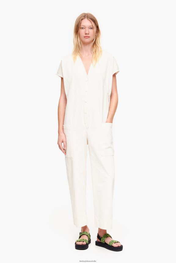 Clothing 4062VZ194 Ivory Bimba Y Lola Denim Long Jumpsuit