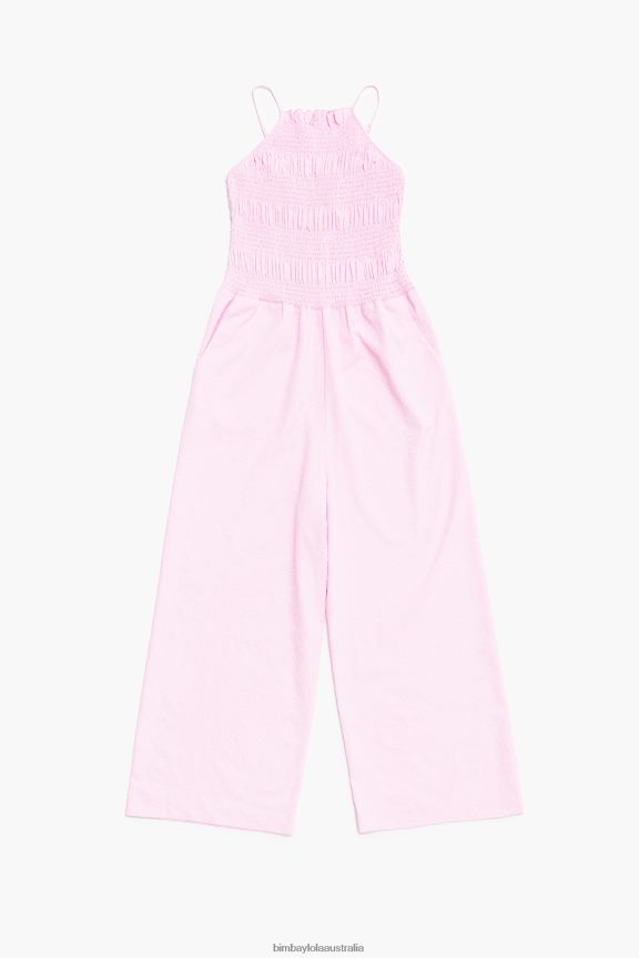 Clothing 4062VZ217 Pink Bimba Y Lola Fluid Maxi Jumpsuit