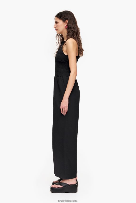 Clothing 4062VZ218 Black Bimba Y Lola Fluid Maxi Jumpsuit