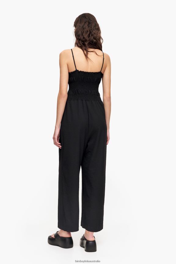 Clothing 4062VZ218 Black Bimba Y Lola Fluid Maxi Jumpsuit