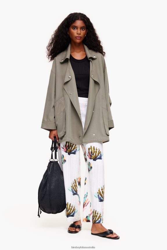 Clothing 4062VZ479 Khaki Bimba Y Lola Fluid Trench