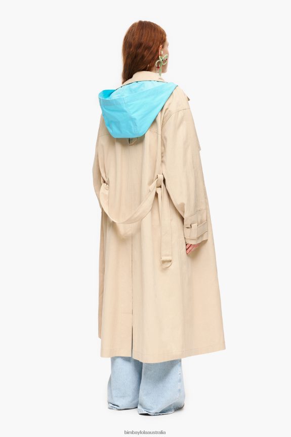 Clothing 4062VZ480 Camel Bimba Y Lola A-Line Trench