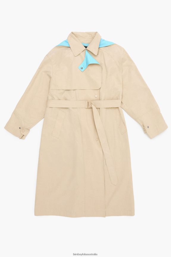 Clothing 4062VZ480 Camel Bimba Y Lola A-Line Trench