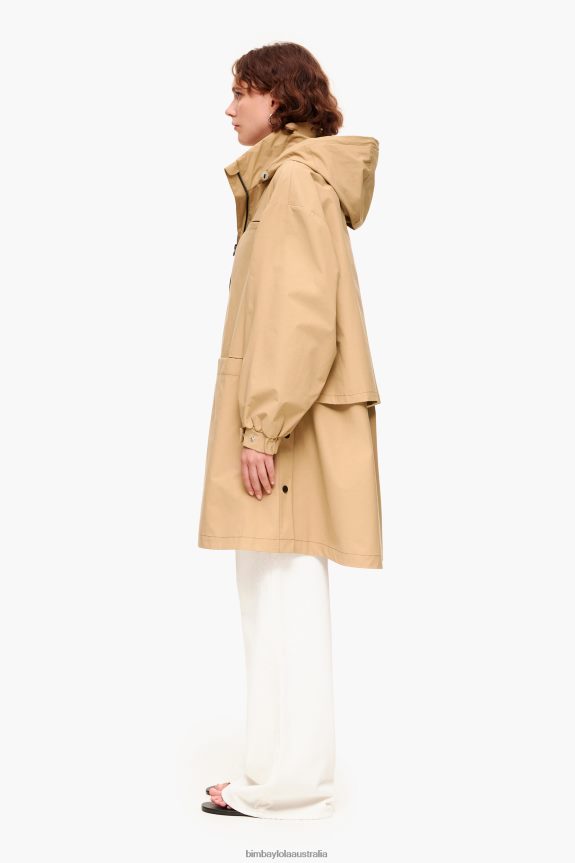 Clothing 4062VZ483 Camel Bimba Y Lola A-Line Trench