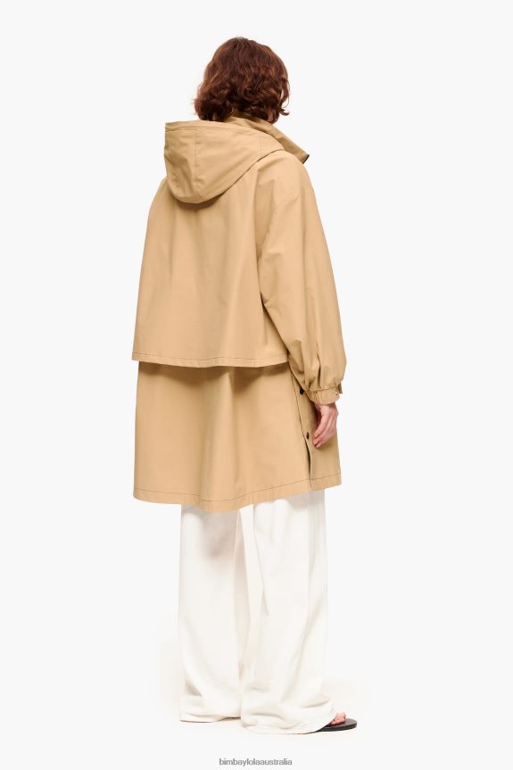 Clothing 4062VZ483 Camel Bimba Y Lola A-Line Trench