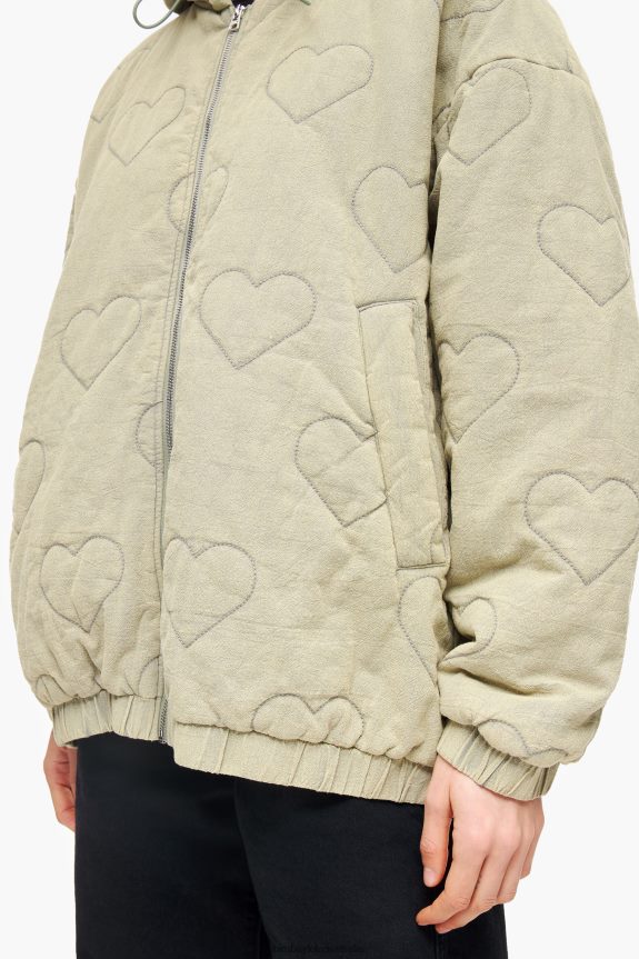 Clothing 4062VZ488 Green Bimba Y Lola Hearts Quilted Jacket