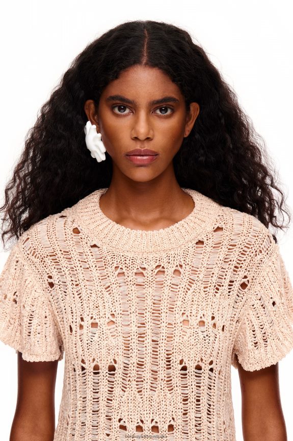 Clothing 4062VZ355 Sand Bimba Y Lola Openwork Sweater