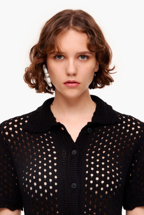 Clothing 4062VZ359 Black Bimba Y Lola Crochet Cardigan