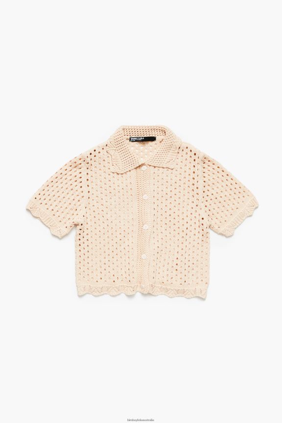 Clothing 4062VZ360 Sand Bimba Y Lola Crochet Sweater