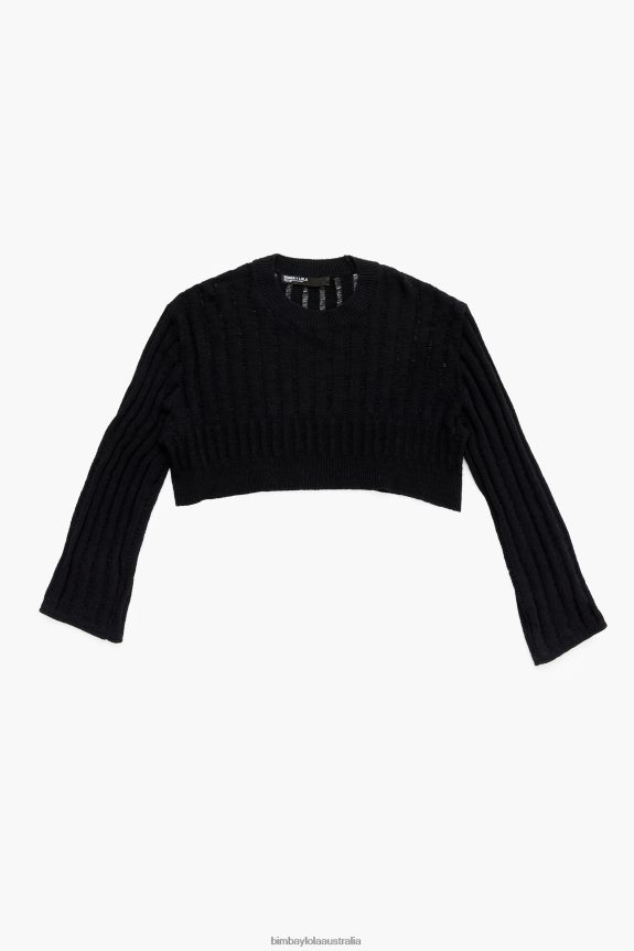 Clothing 4062VZ388 Black Bimba Y Lola Knit Sweater