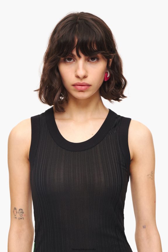 Clothing 4062VZ248 Black Bimba Y Lola Fitted Top