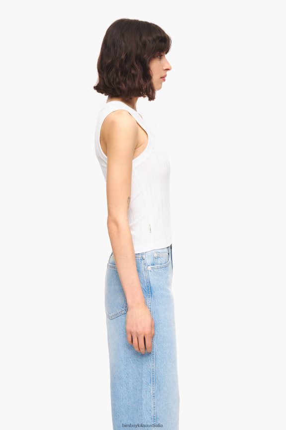 Clothing 4062VZ249 White Bimba Y Lola Fitted Top