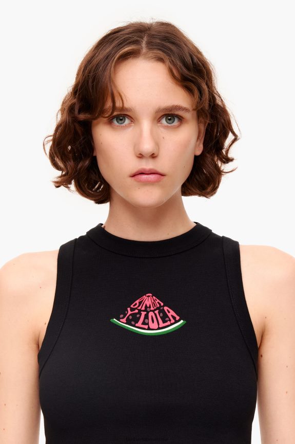 Clothing 4062VZ272 Black Bimba Y Lola Watermelon Logo Top