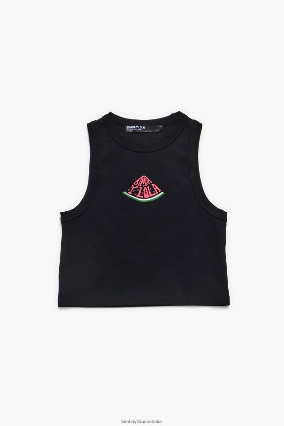 Clothing 4062VZ272 Black Bimba Y Lola Watermelon Logo Top